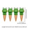 4 Pieces Frog Shaped Plant Watering Spike Automatic Holiday Watering Cute Plant