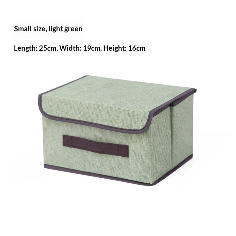 Scratch Resistant Foldable Non Woven Storage Box Gray Space Saving Organizer for Underwear Socks Clothing Toys Home Use