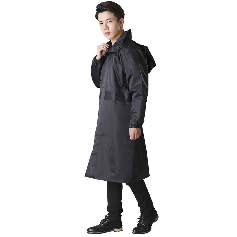 Tri-polar Men's One-Piece Extended Rain Trench Coat