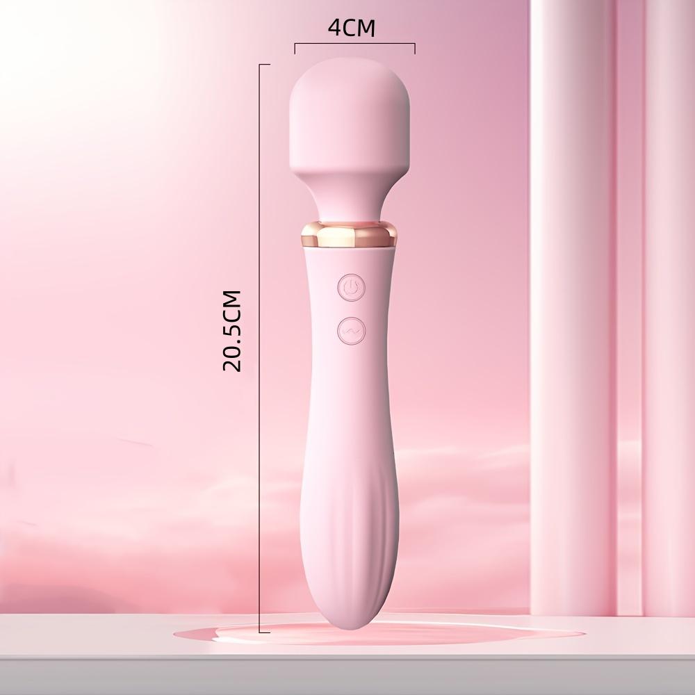 2 In 1 Heating Vibrator With 10 Frequency Vibrating AV Massage Stick for Women G Spot Clitoris Stimulator Sex Toys for Women