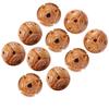 10Pcs Peach Wood Beads Carving for   Bracelet Necklace Crafts Pendants Accessories