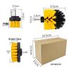 3-Piece Electric Drill Brush Set: Cleaning, Bristle, and Car Wheel Brushes