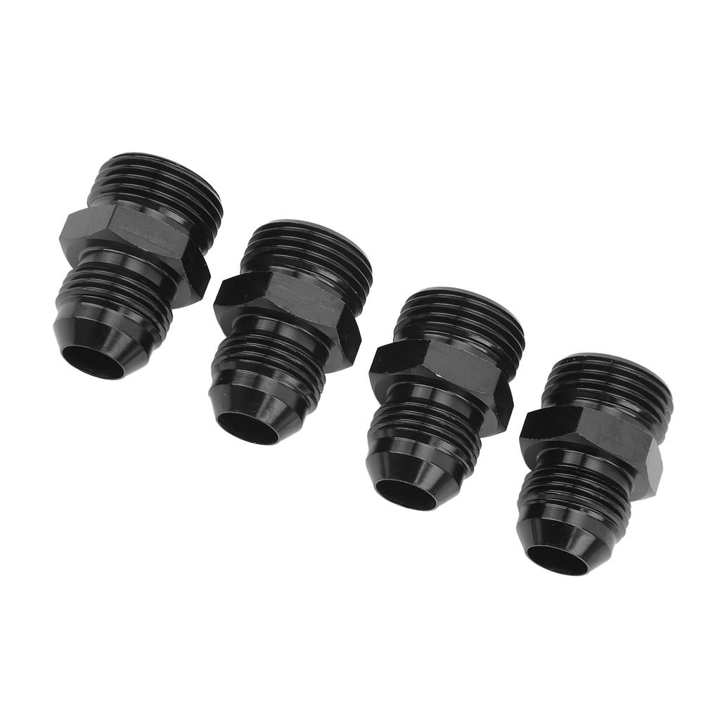 4 Peças O-Ring Boss Adaptador de Combustível Macho 1500PSI O-Ring Conexão Adaptadora para Barra de Combustível Resfriador de Óleo Bomba de Combustível 10AN ORB