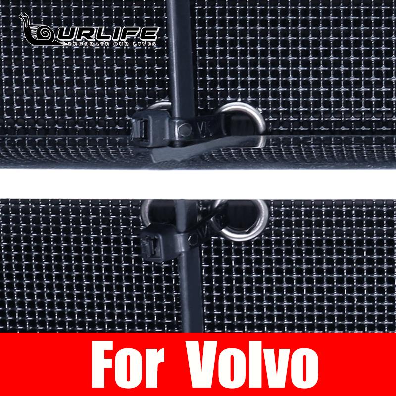 Para Volvo XC90 2017 2018 Grade de insetos frontal de aço, tela de proteção, capa de malha