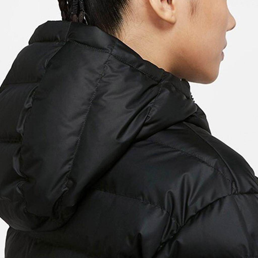 Nike Sports Casual Warm Hooded Down Jacket Winter Women Jacket Black DH4074-010