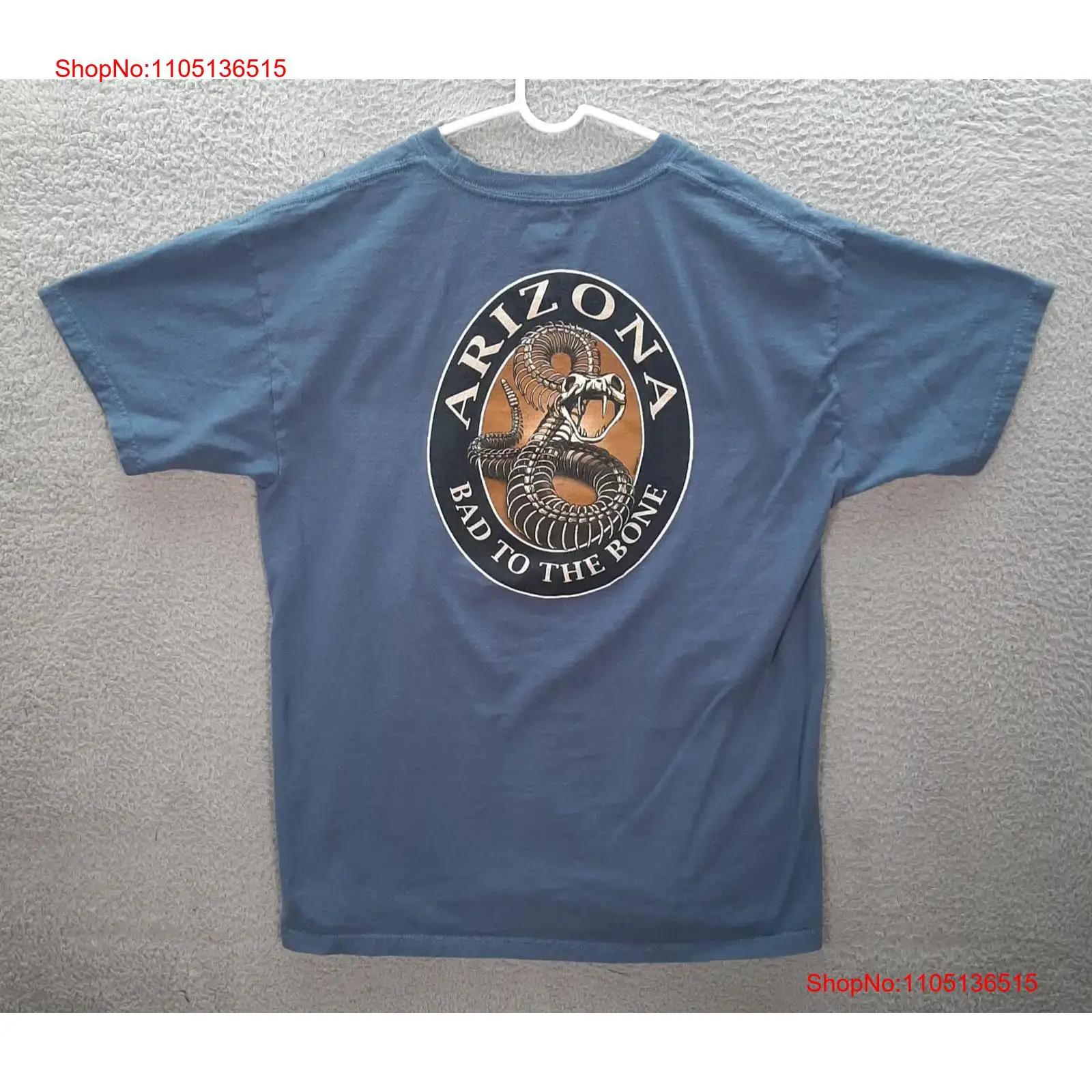 

The Duck Company T Shirt Adult Large Blue Arizona Rattlesnake Skull Grunge Nature vintage Washed Breathable fashion homme Soft S разноцветный