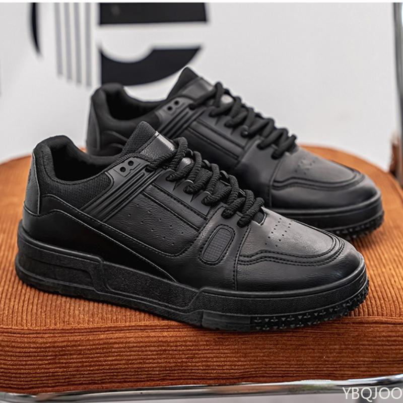 Fashion Men's autumn new breathable simple comfortable shoes niche design versatile sports thick soled casual non slip board shoes