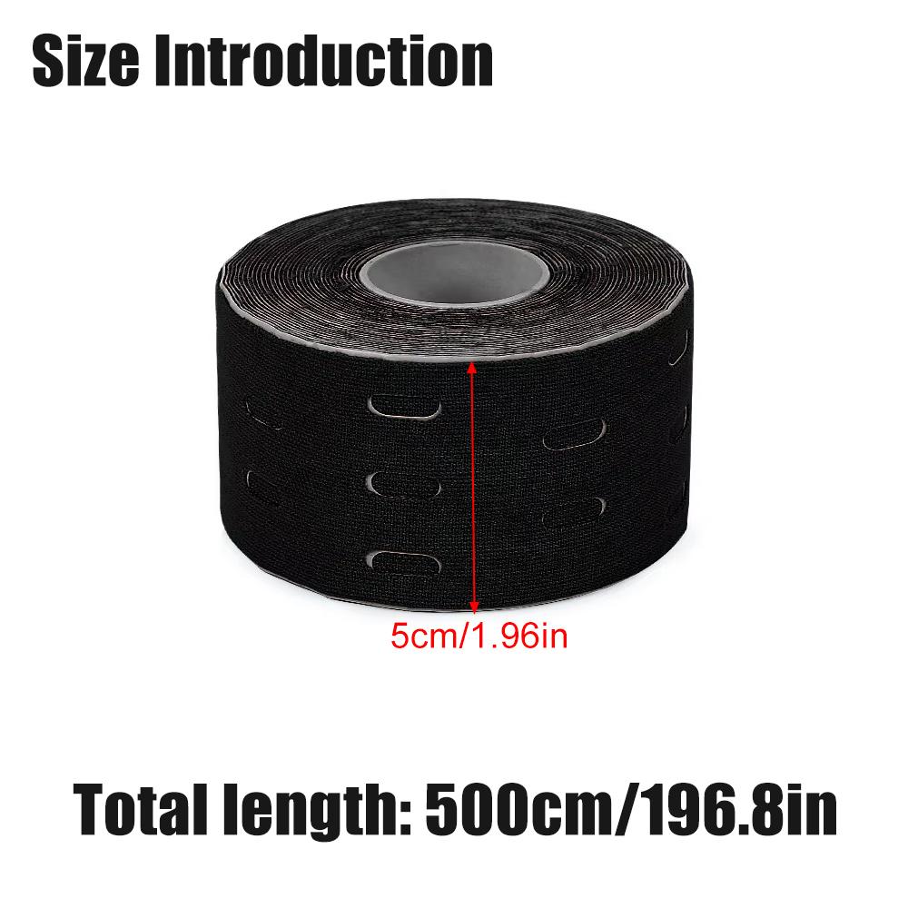 Perforated Kinesiology Tape 1 Roll For Sensitive Skin Breathable Elastic Athletic Tape Pain Relief Muscle Support
