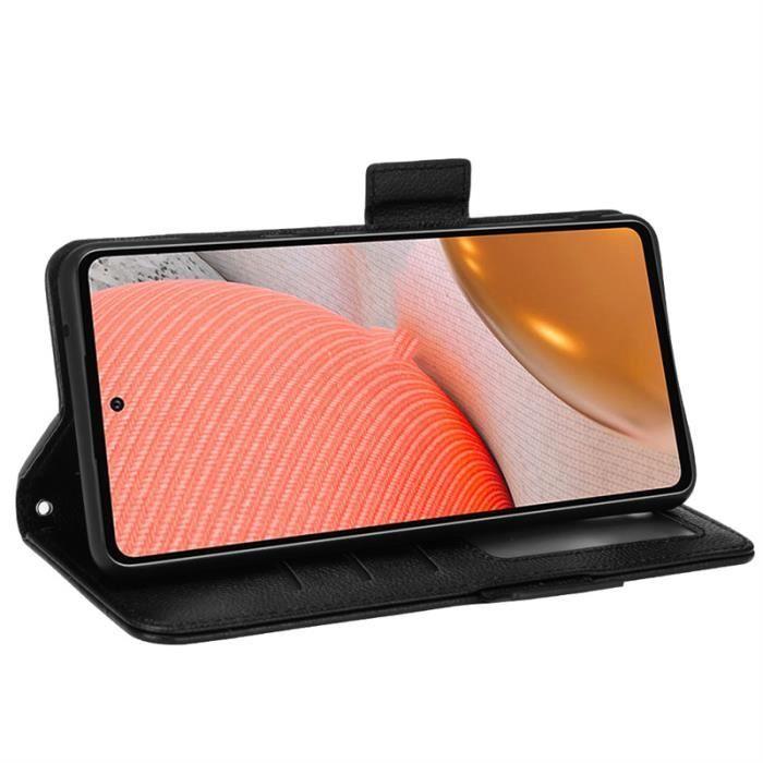 Coque Pour Samsung Galaxy A53 5G 6.5" Etui Housse Téléphone noir étui Portefeuille PU à rabat case cover - Pour Samsung A53 5G