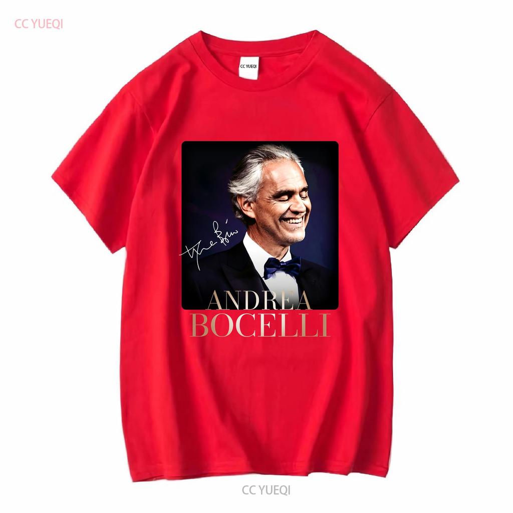 New Andrea Bocelli T Shirt Signature Family Black S 235XL 1CM1540 Long or Short Sleeves Vintage Washed Top For Everyday Wear