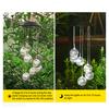 Solar Wind Chime Garden Metal Orb Wind Chime with Color-Changing Solar Lights