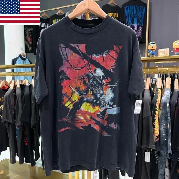 HOT SALE PREDATOR COMIC horror short sleeve black color shirt Men Women S-5XL Unisex T-Shirt