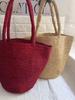 Classic Handmade Raffia Tote: Versatile Straw Shoulder Bag for Summer Beach Days