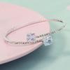 Minimalist Personalized Open Elastic Bangle High End Zircon Diamond Bracelet Daily Versatile Fashion Jewelry For Women