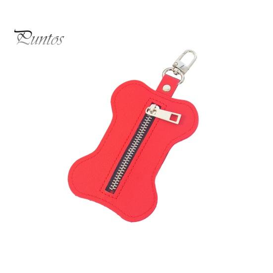 Suport pentru sac pentru caca pentru animale de companie Închidere cu fermoar Dozator de saci de gunoi pentru câini cu cârlig Organizator portabil pentru sac de gunoi pentru exterior