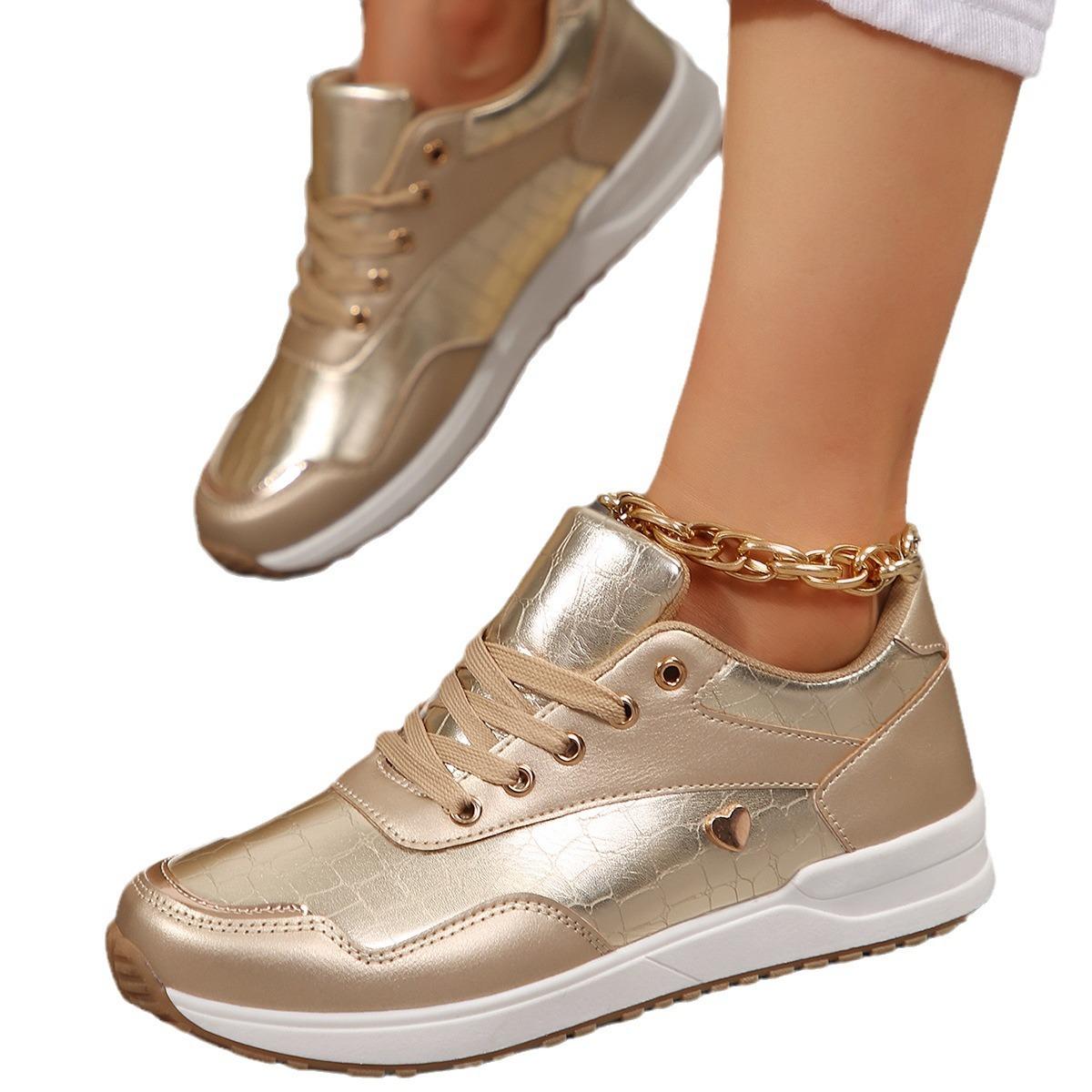 Мода 2024 года женские сетчатые кроссовки пэчворк шнуровка плоские туфли для женщин — фото 5