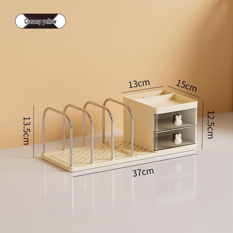 Large Capacity Desktop Bookstand Organizer for Students and Offices