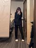 Southeast Asia Spring/Autumn Korean Style Women's Plus Size Casual Suit with Wide-Leg Pants