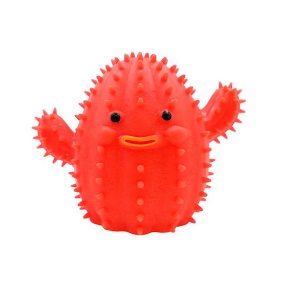 Cute Cactus Stress Relief Toys Quick Recovery TPR Plant Shape Sensory Vent Ball for Daily Use