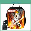 Spacious Roblox Insulated Lunch Bag For Kids With Adjustable Shoulder Strap