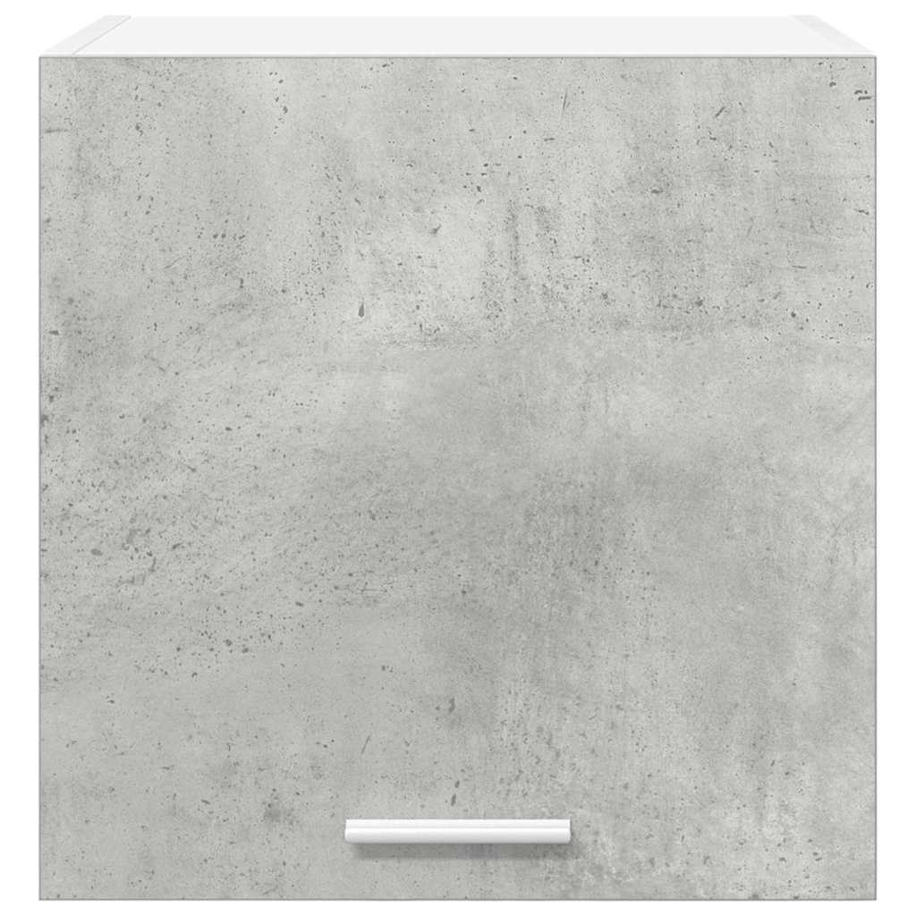 Wall Mounted Cabinet with Door 2 pcs Concrete Grey and White 40 x 31 x 40 cm