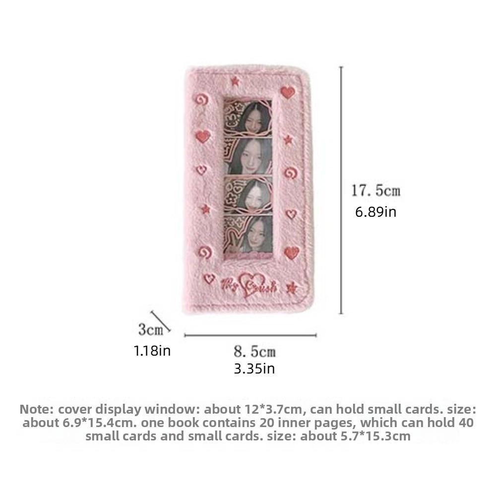 Four Grid Photo Korean Photocard Holder Embroidered Idol Card Display Protector  Friends