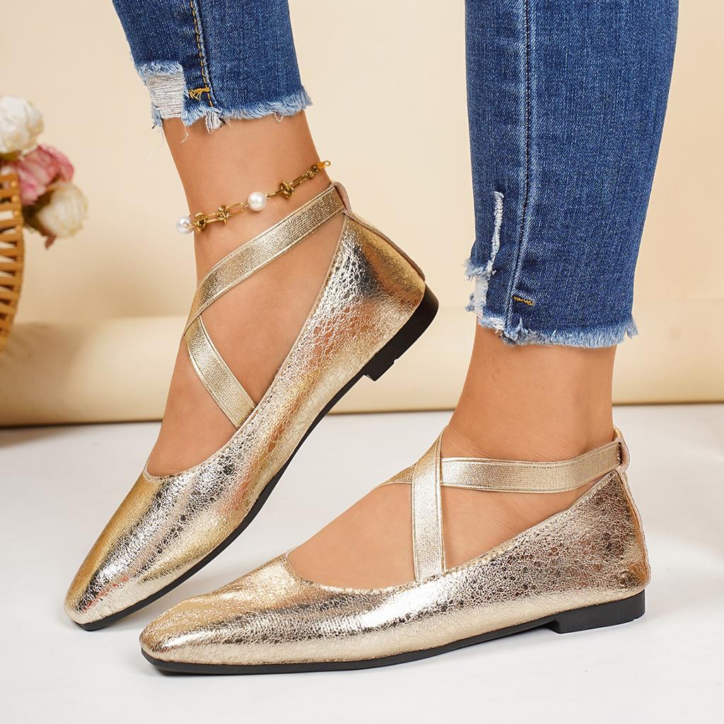 Women Flats New Leather Luxury Loafers Shoes Pointed Toe Elegant Mary Janes Shoes for Women Comfortable Outdoor Sneakers Women