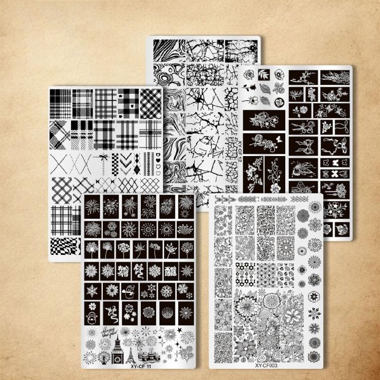 Stainless Steel Nail Stamping Plate Creative And Stylish Nail Art Intricate Nail Design Plate For Fashion Enthusiasts