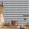 Harlequin Diamonds Wallpaper Gray, Light Gray and White 50x1000