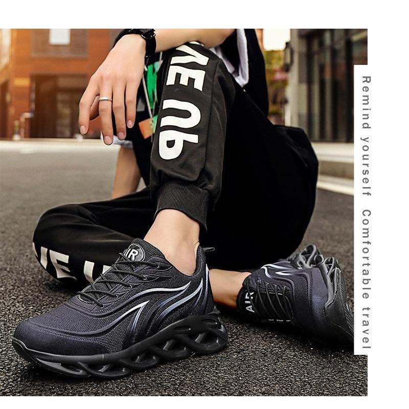 Men's Flame Printed Sneakers Comfortable Running Shoes Outdoor Men Athletic Shoes