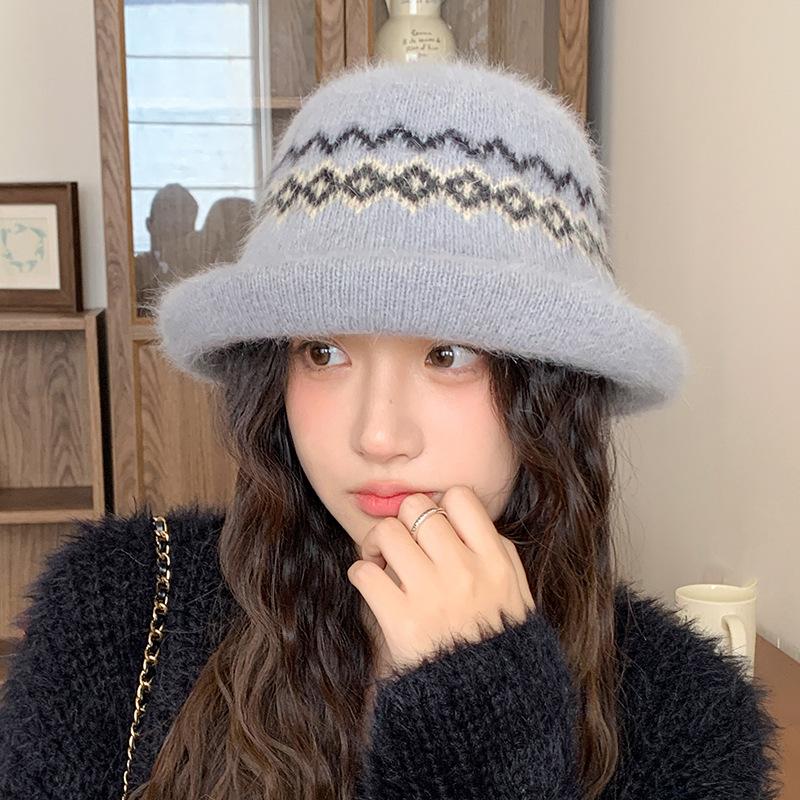 1pc Leisure Warm Stylish Bucket Hat,Winter Outdoor Windproof Three-dimensional Multifunctional Fishman Hat for Daily Wear Casual