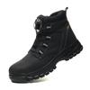 Waterproof Safety Boots Men Indestructible Steel Toe Work Boots Anti-smash Stab-resistant Safety Shoes Biker Botas Para Hombre