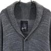 DENHAM wool blend Long sleeve Cotton knit shawl collar cardigan L Gray Men's Used