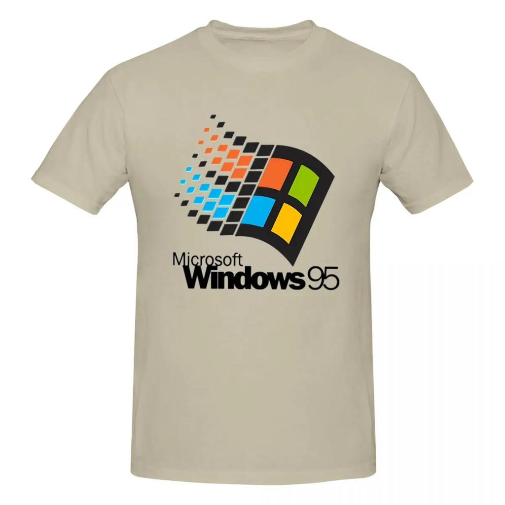T-shirt Piccola Windows 95 Unisex Cotone Taglie Forti T-shirt Unisex Manica Corta Girocollo Abbigliamento Estivo Top S6xl