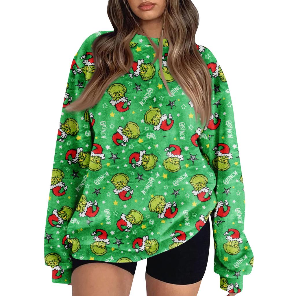 Women's Colorblock Sweatshirt Long Sleeve Round Neck Casual Comfortable Loose Lightweight Women's Sweatshirt