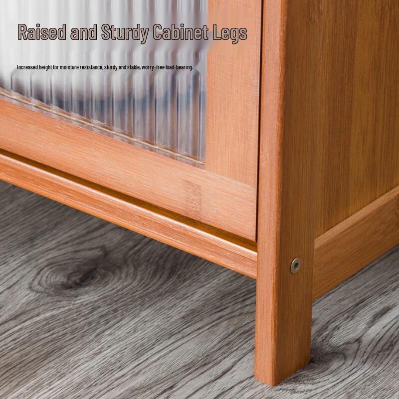 Modern Freestanding Storage Cabinet with Doors & Drawers