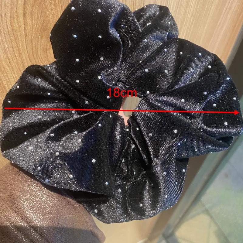 Korea Velvet Scrunchie Oversize for Women Red Hair Rubber Bands Girls Elastic Big Hair Tie Adult Maxi Scrunchies Hair Accessorie
