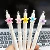 5Pcs/set 0.5mm Black Ink Ballpoint Pen Set, Cute Flower Quick-Dry Writing Pen, Creative Stationery Set, Suitable for Daily Office Use, Gift Set