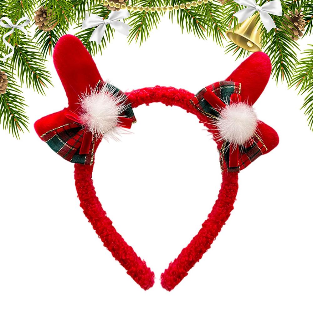 Deer Antlers Headband Photo Booth Costume Headband Dress Up Holiday Hairbands Decorative Hairhoop Costume Accessories for Cospla