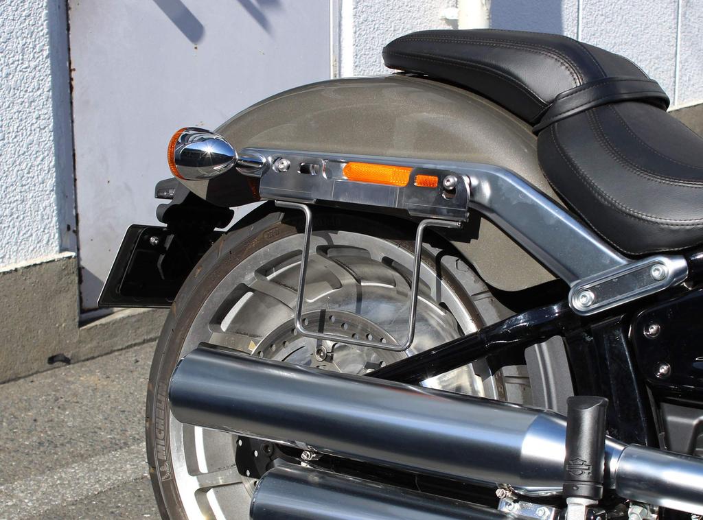 Kijima Bike Parts Saddle Bag Support Steel Can Be Used with DHW Right Side Type Chrome Plated FLFB/FXBR ('18-) All-in-one HD-07904