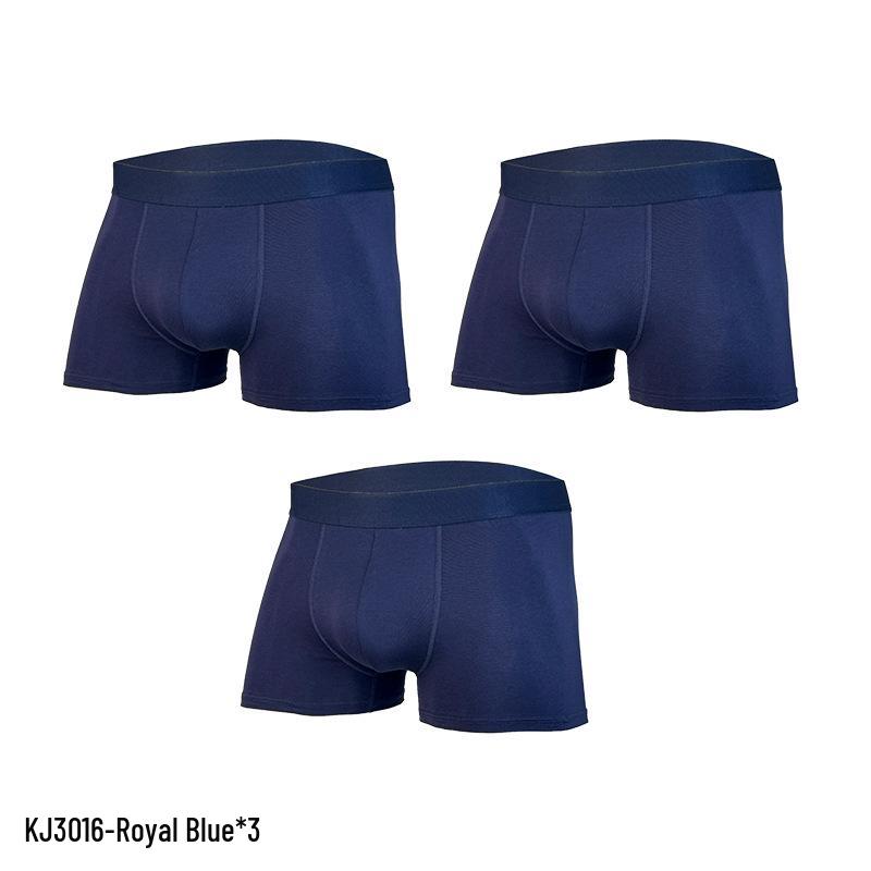 Breathable Cotton Boxer Briefs for Teen Boys - Solid Colors and Plus Sizes