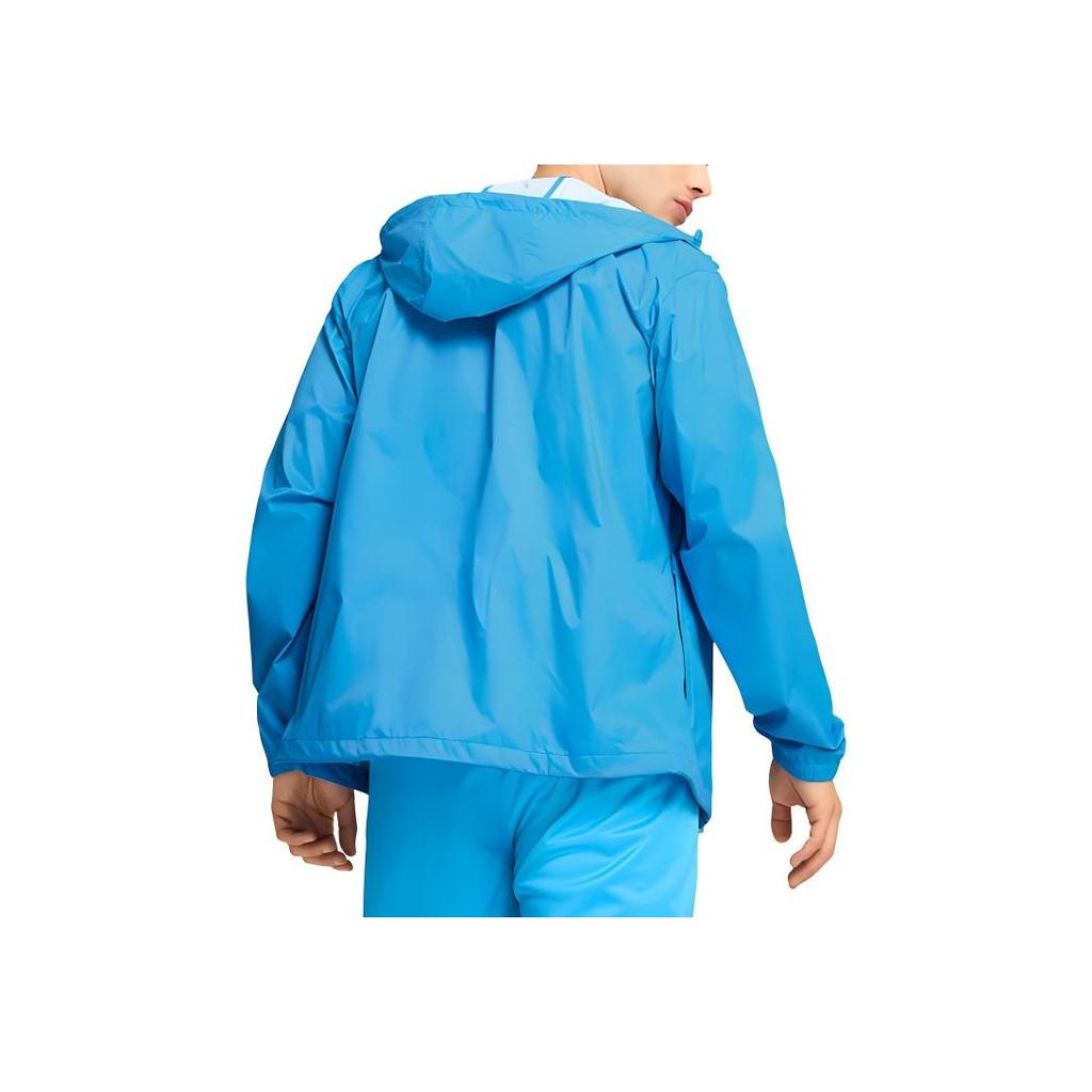 Puma Solid Color Hooded Full Zip Logo Badge Print Waterproof Windbreaker Jacket Men jackets Magic-Blue 777538-11