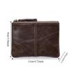 Retro Men's Short Wallet Zipper Pocket Purse Fashion Credit Card Case  Outdoor