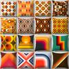 Luxuriöse Plüsch Kissenbezug Orange Gelb Braun Nordische Geometrie Kissenbezug Modern Abstraktes Dekor Zierkissen Zuhause Büro Sofa