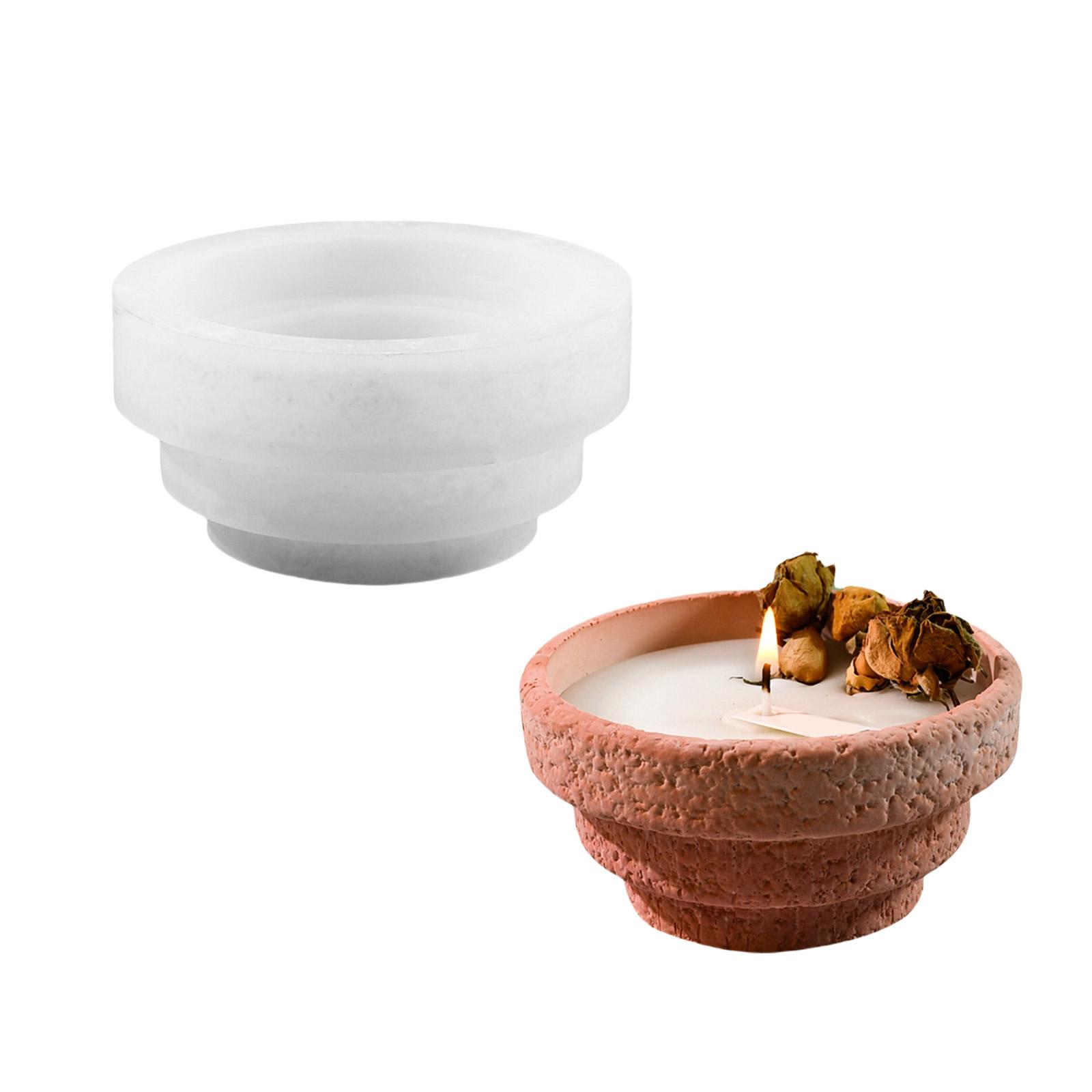 

Универсальная силиконовая форма в форме ступеней для стаканчиков для свечей и горшков для растений. Форма для ручного изготовления кашпо для суккулентов. Форма для подсвечника.