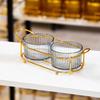 Luxury Compartmentalized Fruit and Snack Tray for Home Display