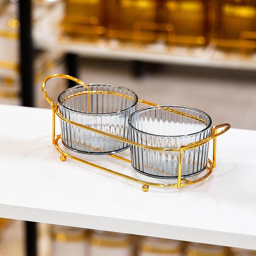 Luxury Compartmentalized Fruit and Snack Tray for Home Display
