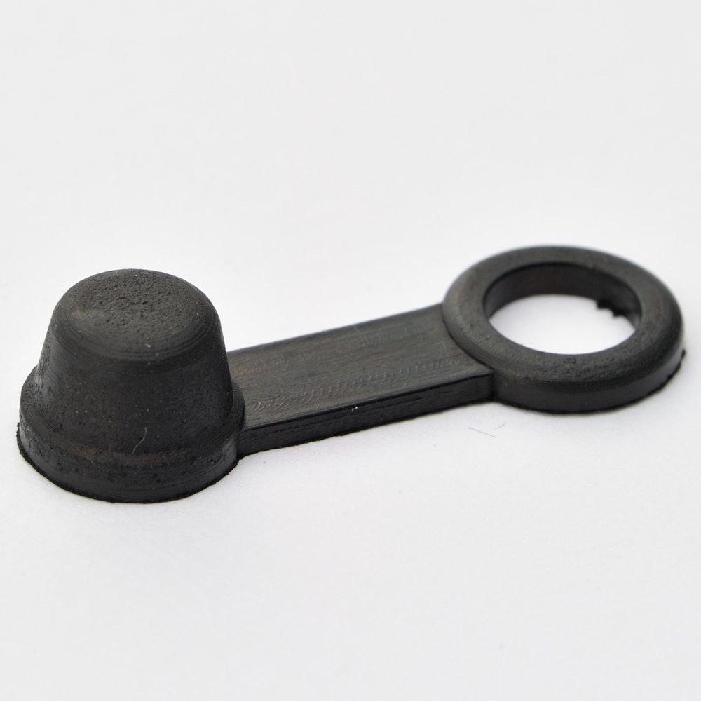 Daytona Breeder Rubber Cap Black 4 Pieces 96476
