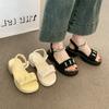 Fashion All-Match Female Sandal Comfort Shoes for Women 2025 Summer Increasing Height Clogs With Heel Girls Gladiator New Beach Thick Cl