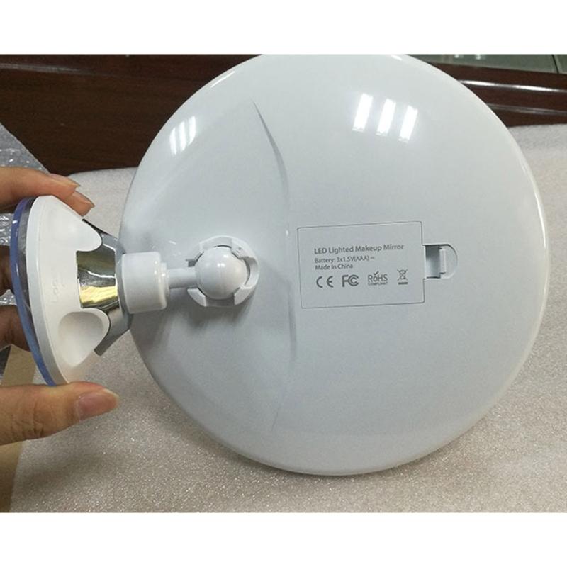 Flexible Led Lighted Vanity Mirror Portable Dressing Table Cosmetic Mirrors